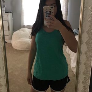 Blueish green striped workout tank !